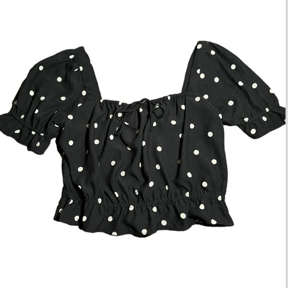 H&M Smocked Square Neck Top - Picture 1 of 3